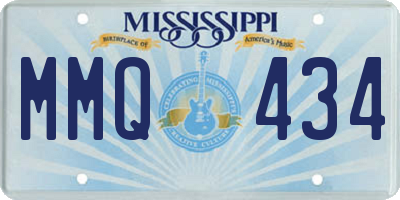 MS license plate MMQ434