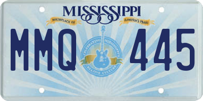 MS license plate MMQ445