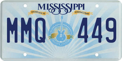MS license plate MMQ449