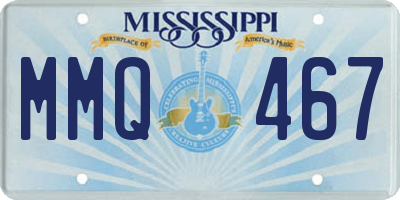 MS license plate MMQ467