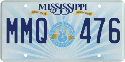 MS license plate MMQ476