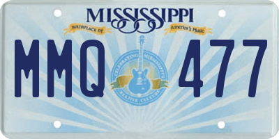 MS license plate MMQ477