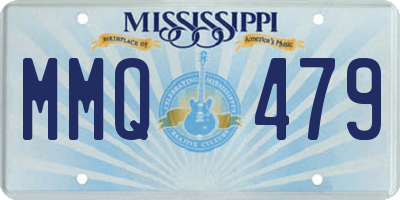 MS license plate MMQ479