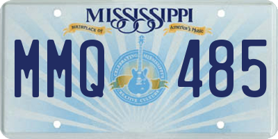 MS license plate MMQ485