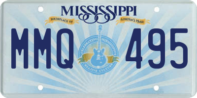 MS license plate MMQ495