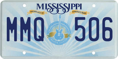 MS license plate MMQ506