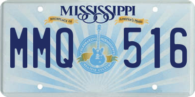 MS license plate MMQ516
