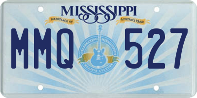 MS license plate MMQ527