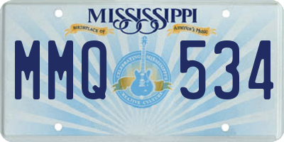 MS license plate MMQ534