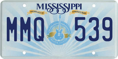 MS license plate MMQ539