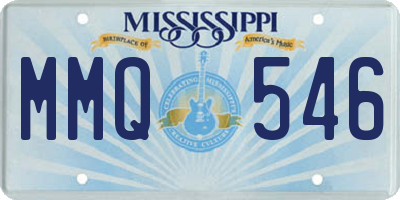 MS license plate MMQ546