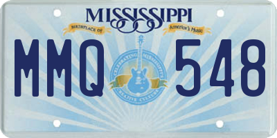 MS license plate MMQ548