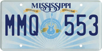 MS license plate MMQ553