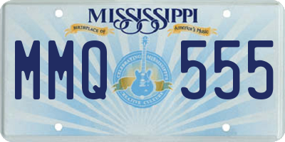 MS license plate MMQ555
