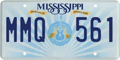 MS license plate MMQ561