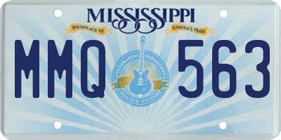 MS license plate MMQ563
