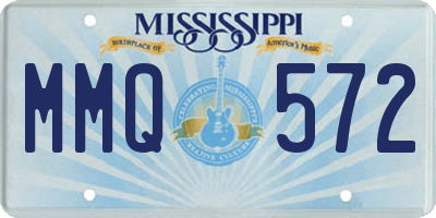 MS license plate MMQ572