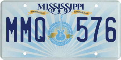 MS license plate MMQ576