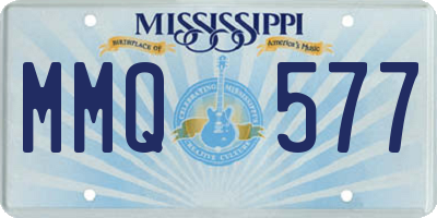 MS license plate MMQ577