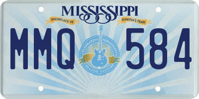 MS license plate MMQ584