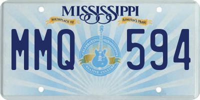 MS license plate MMQ594