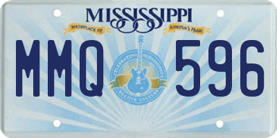 MS license plate MMQ596