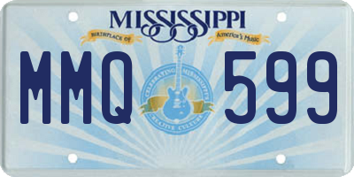MS license plate MMQ599