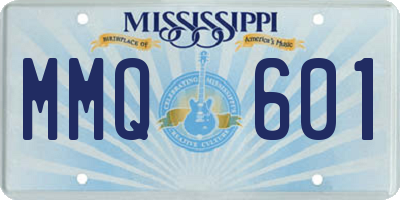 MS license plate MMQ601