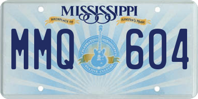 MS license plate MMQ604