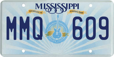 MS license plate MMQ609
