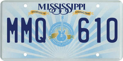 MS license plate MMQ610