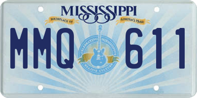 MS license plate MMQ611