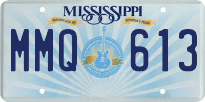MS license plate MMQ613