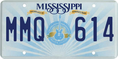 MS license plate MMQ614