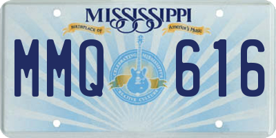 MS license plate MMQ616