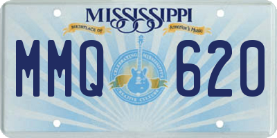 MS license plate MMQ620