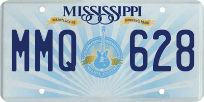 MS license plate MMQ628