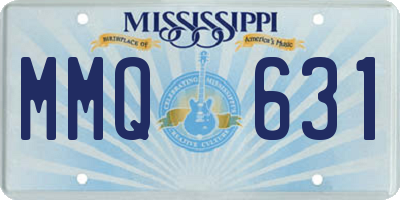 MS license plate MMQ631