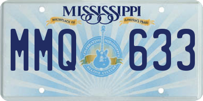 MS license plate MMQ633