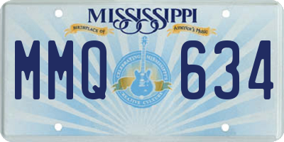 MS license plate MMQ634