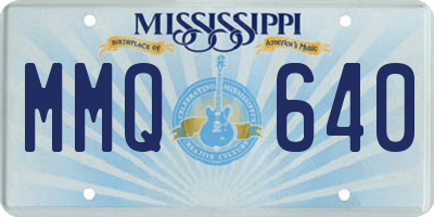 MS license plate MMQ640
