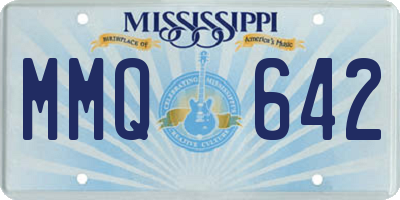 MS license plate MMQ642