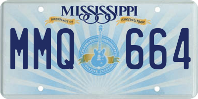 MS license plate MMQ664