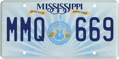 MS license plate MMQ669