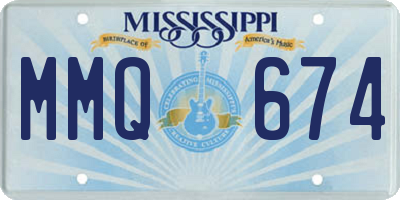 MS license plate MMQ674