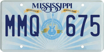 MS license plate MMQ675