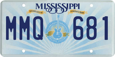 MS license plate MMQ681