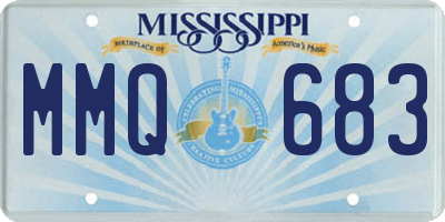 MS license plate MMQ683