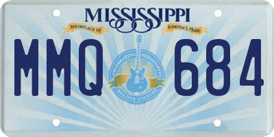 MS license plate MMQ684