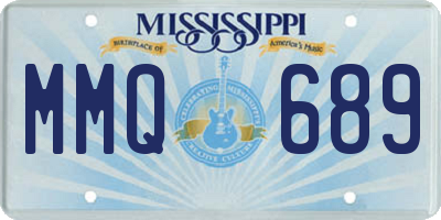 MS license plate MMQ689